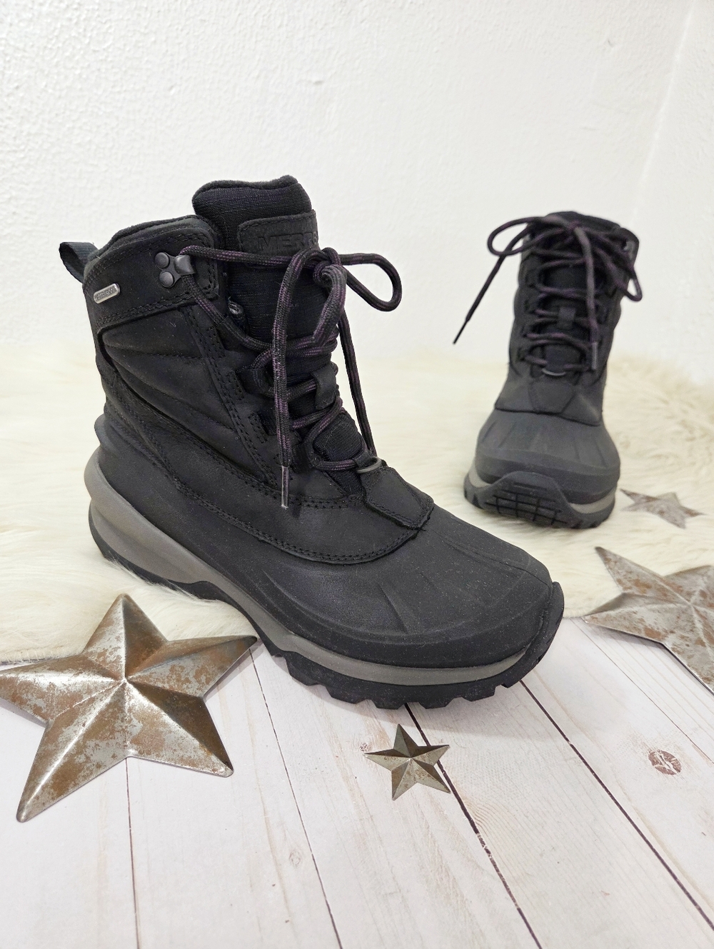 Merrell Women's Thermo Slush Mid Shell Waterproof boots Walking Shoe size 7.5
